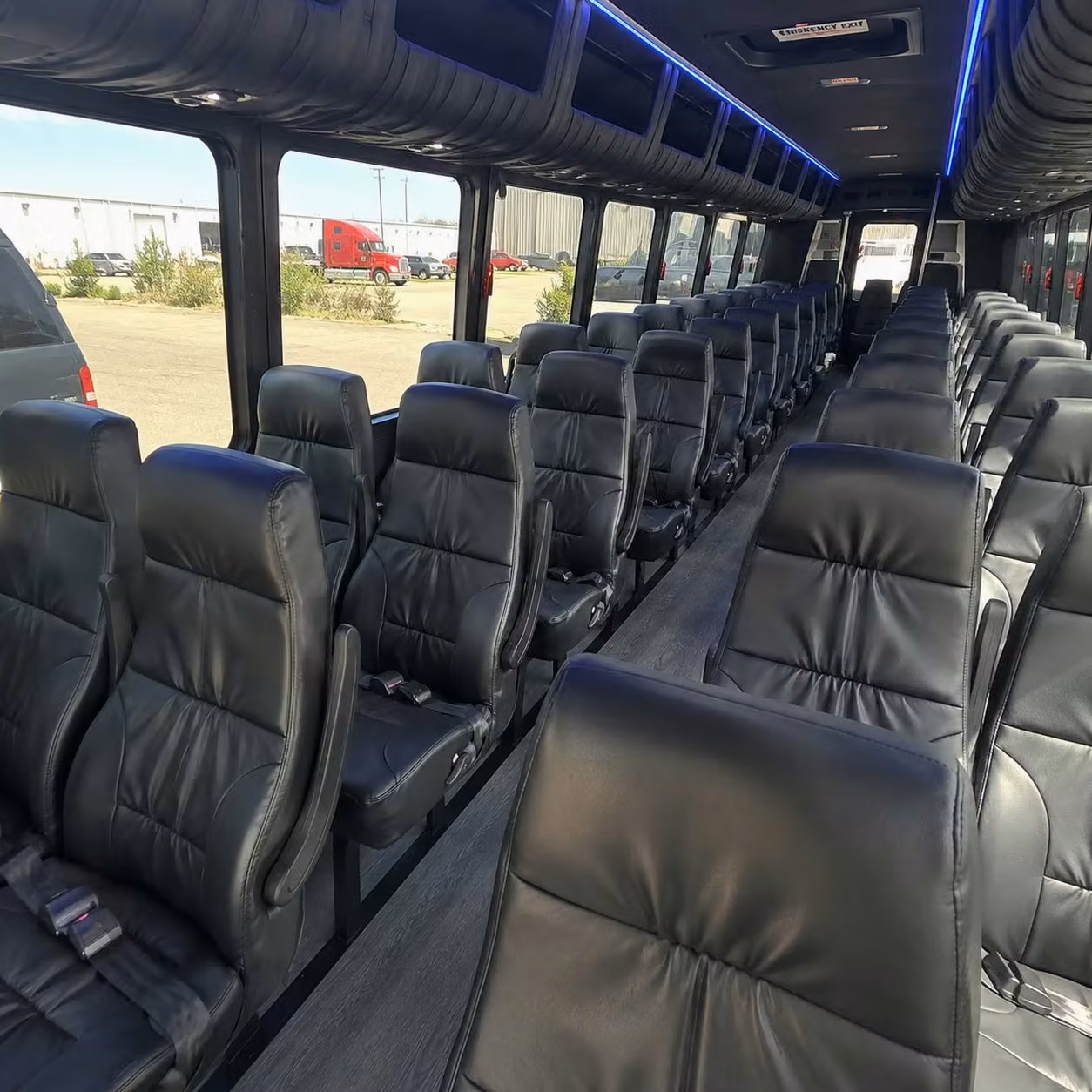 28 passenger minibus interior