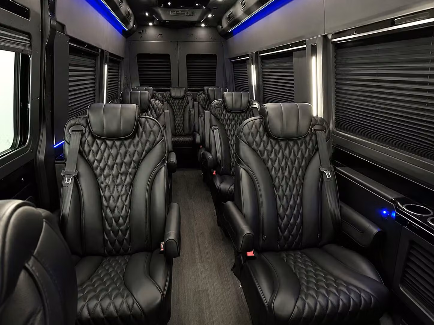 sprinter van with driver inside